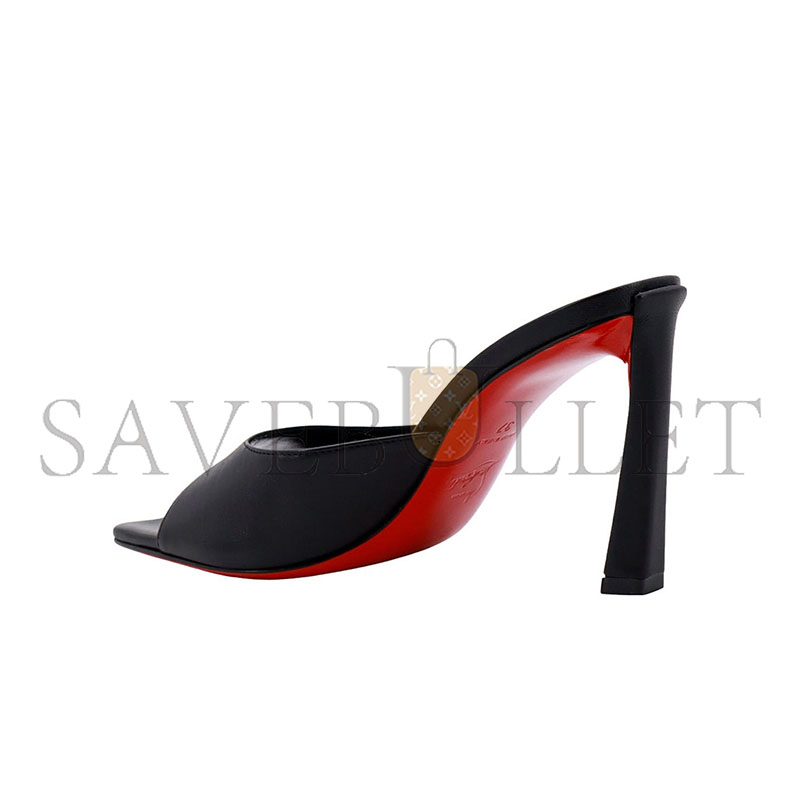 CHRISTIAN LOUBOUTIN CONDORA 85 LEATHER MULES 